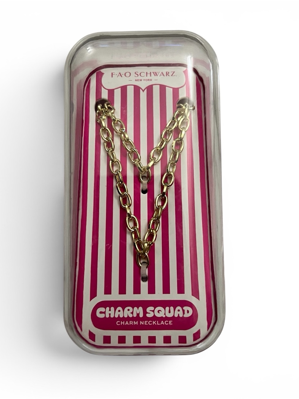 FAO Schwarz Charm Squad Gold Chain Necklace